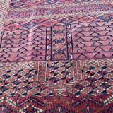 Ancient Turkmen Afghan Hatchlou handmade carpet 133x133 cm