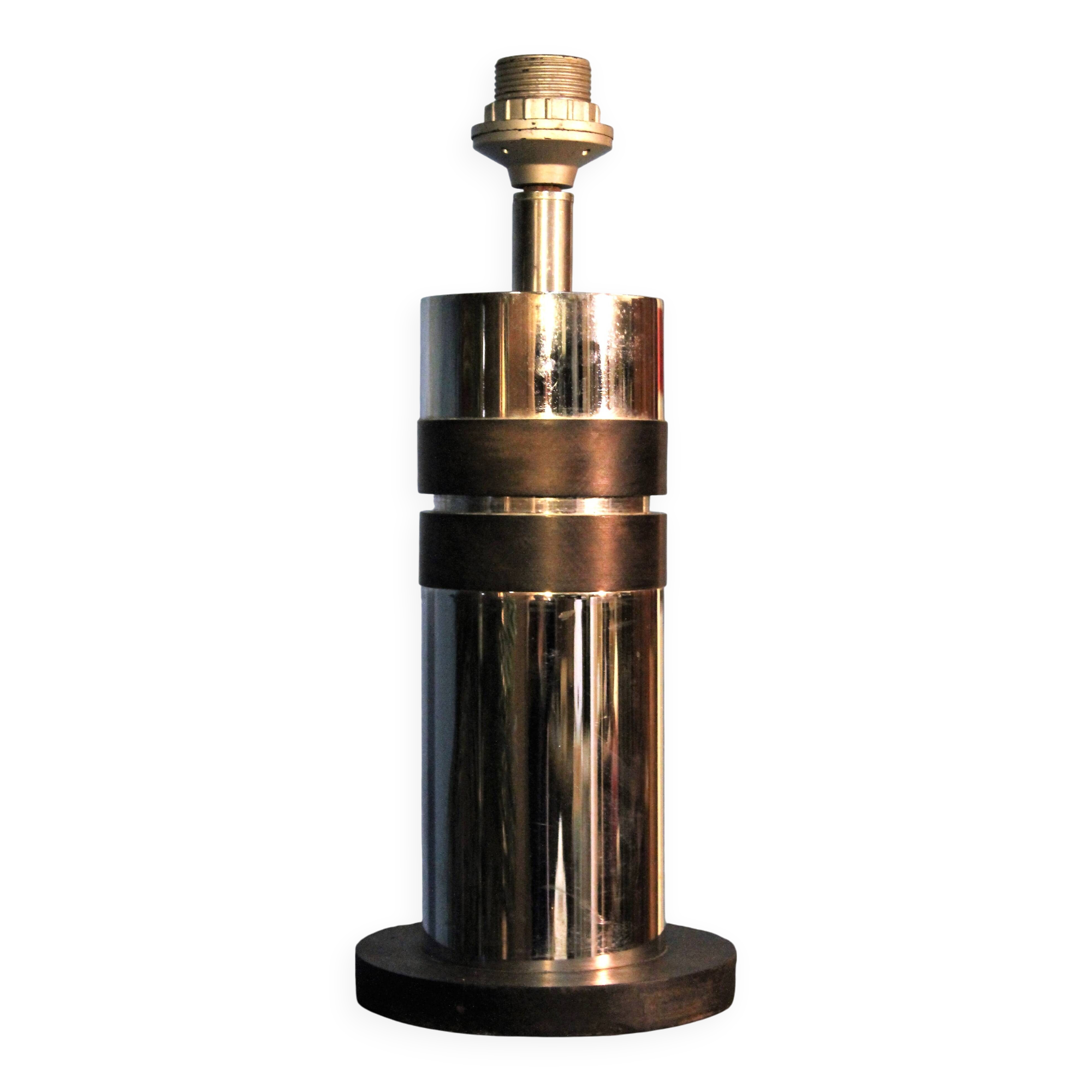 Metal & wood lamp 1970s