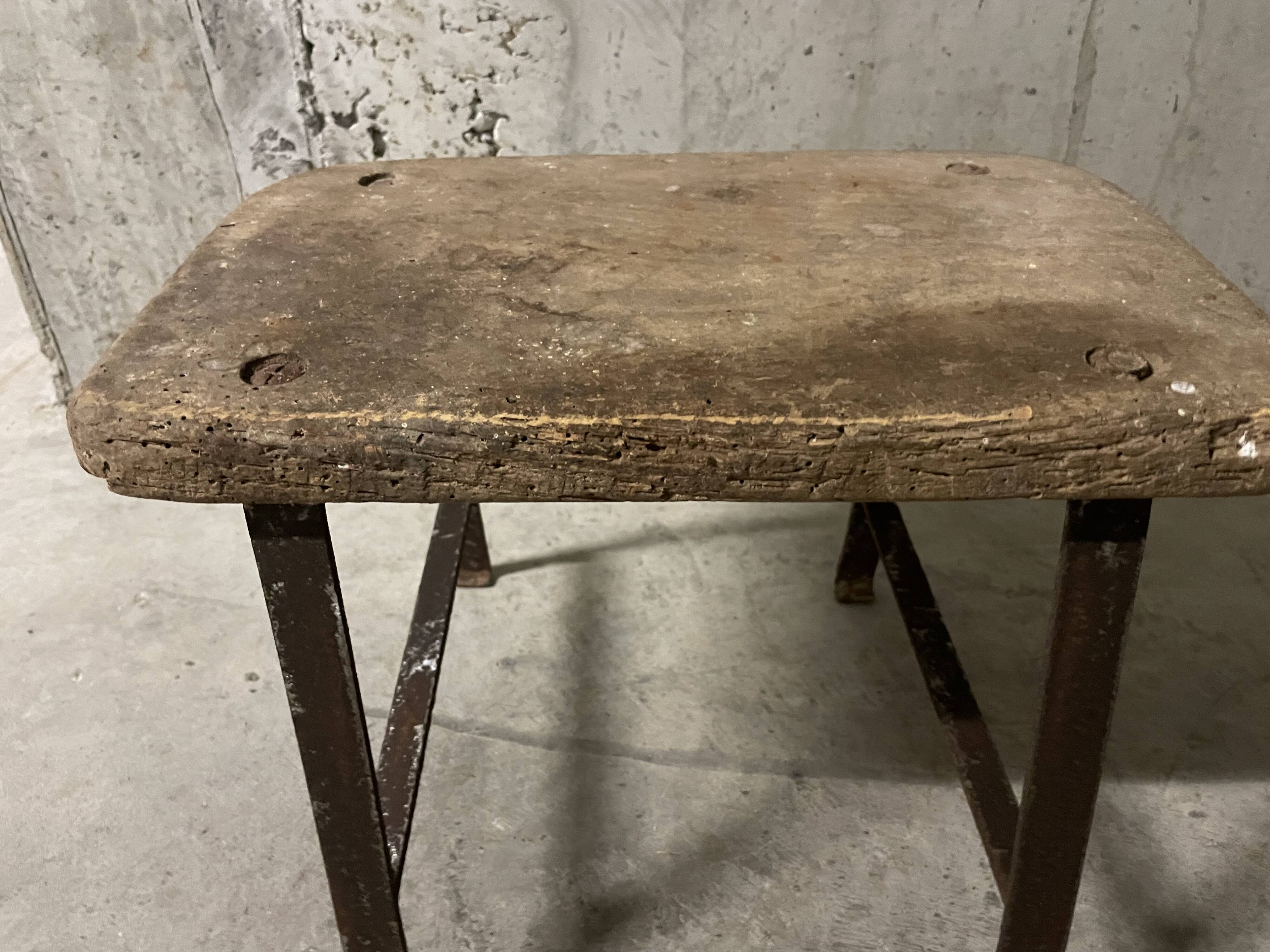 Low industrial stool
