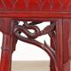 Antique walnut vase holder with decorations, 19th century