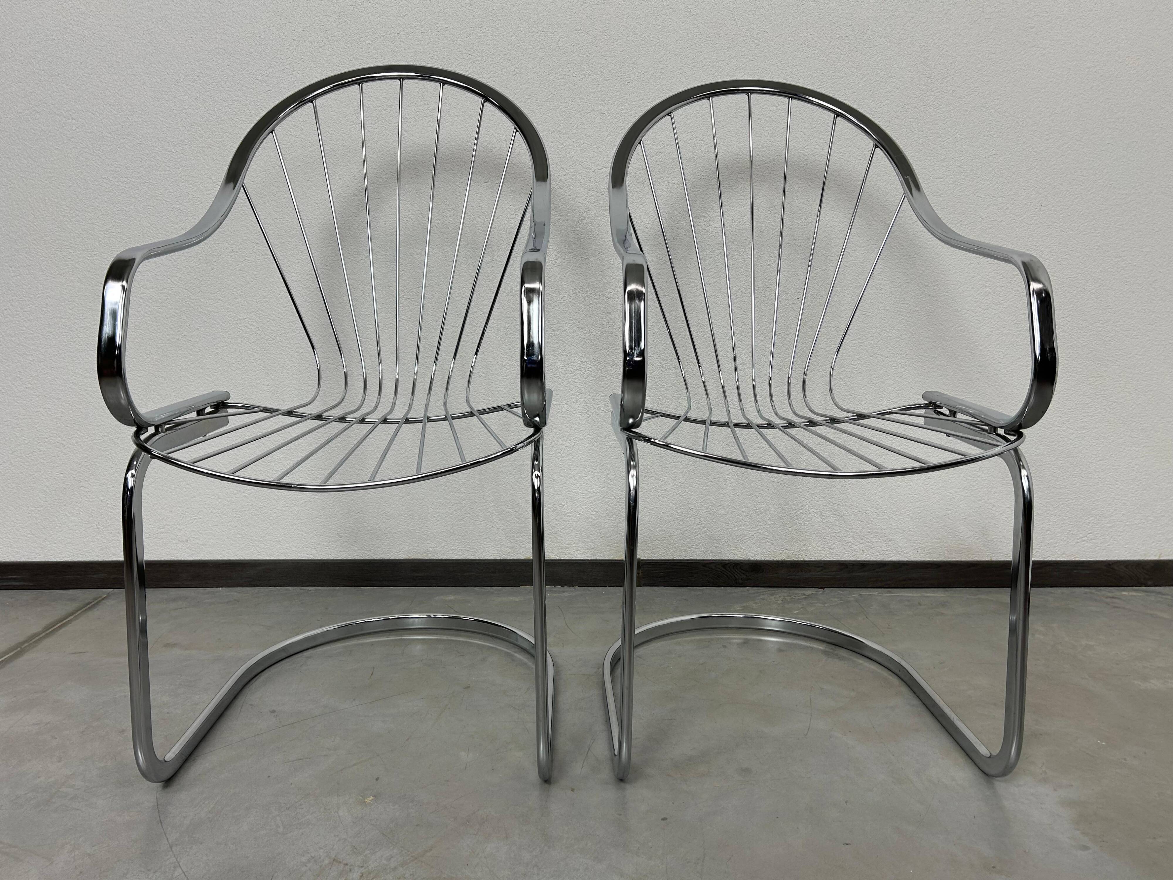 6x chaises de salle à manger au design milieu du siècle par Gastone Rinaldi pour Rima Italie
