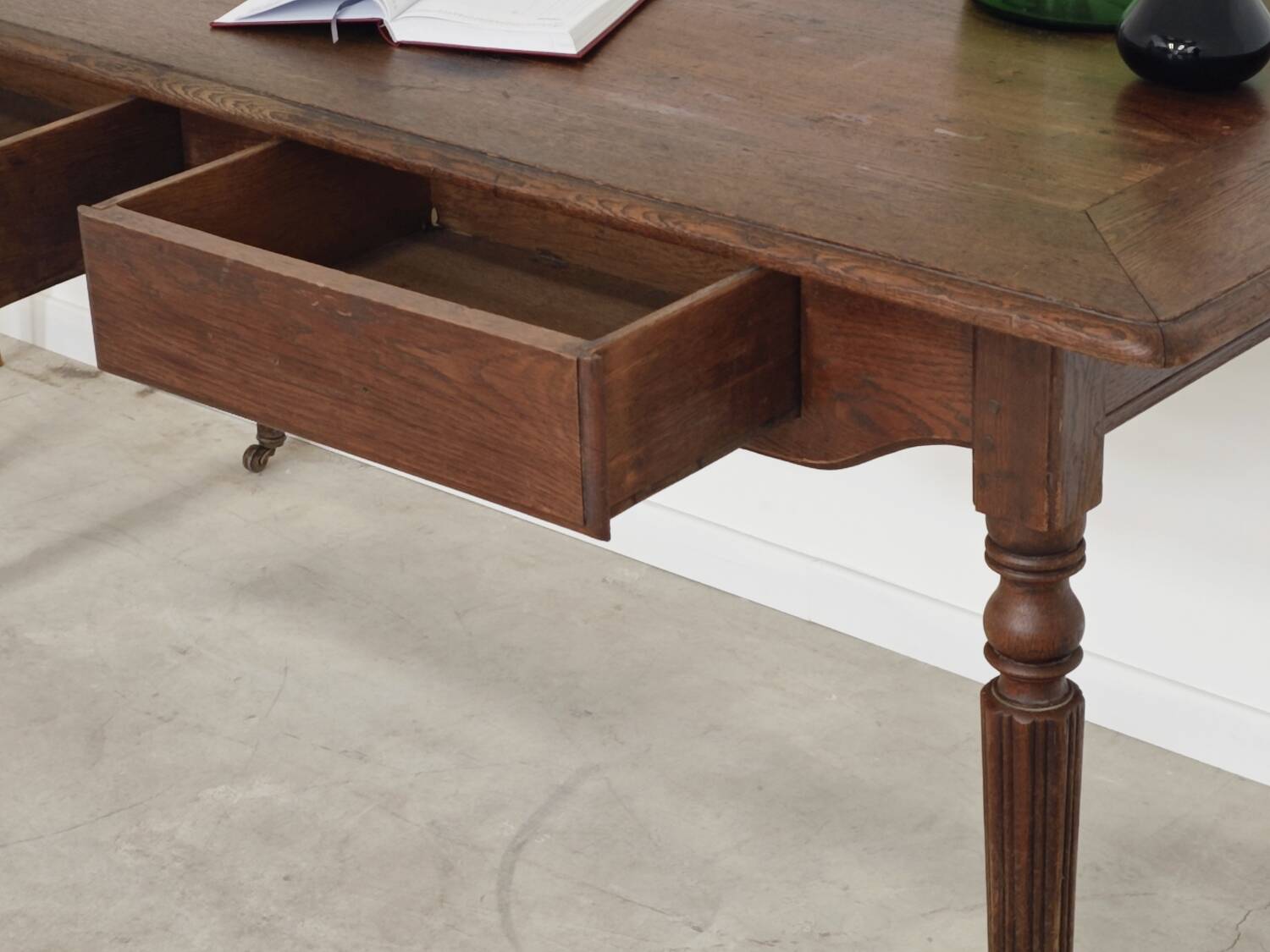 1940s farmhouse table in solid oak