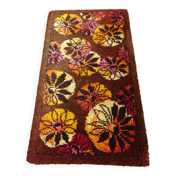 Vintage Wool Carpet Space Age 70s