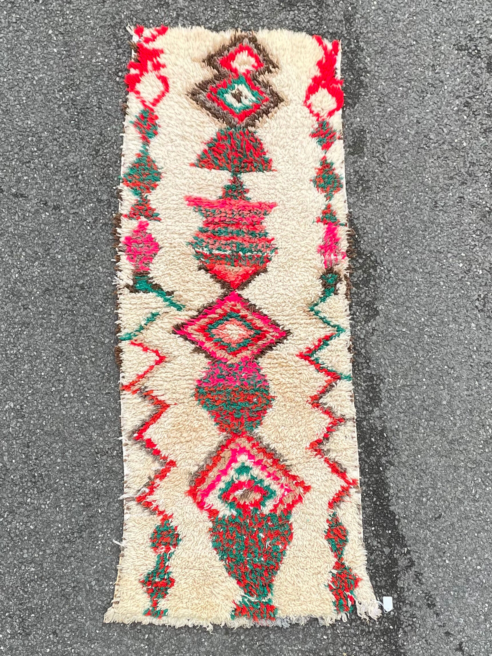 Berber carpet Azilal 75x190cm