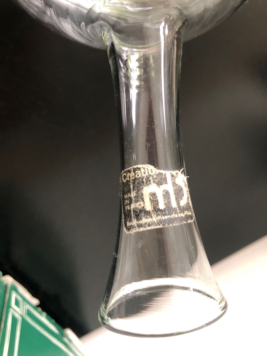 Bain-marie gravy boat glass blown vintage 1970