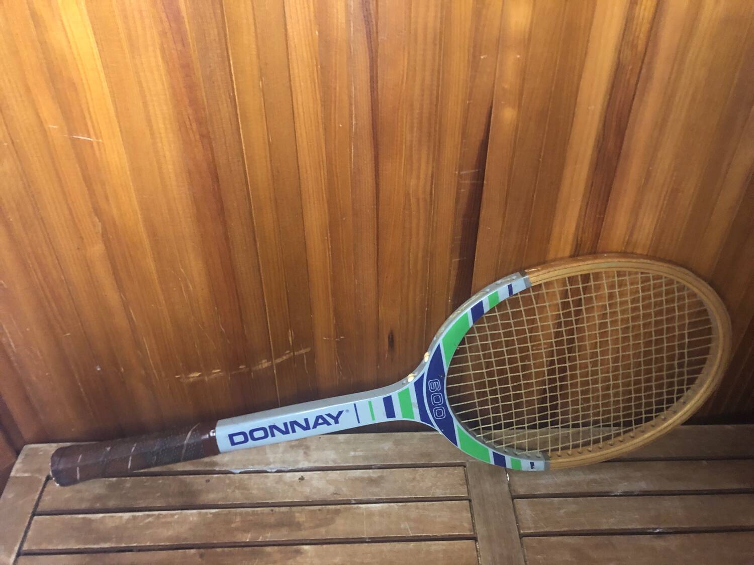 Old DONNAY 600 Tennis Racket Vintage Wood #A366