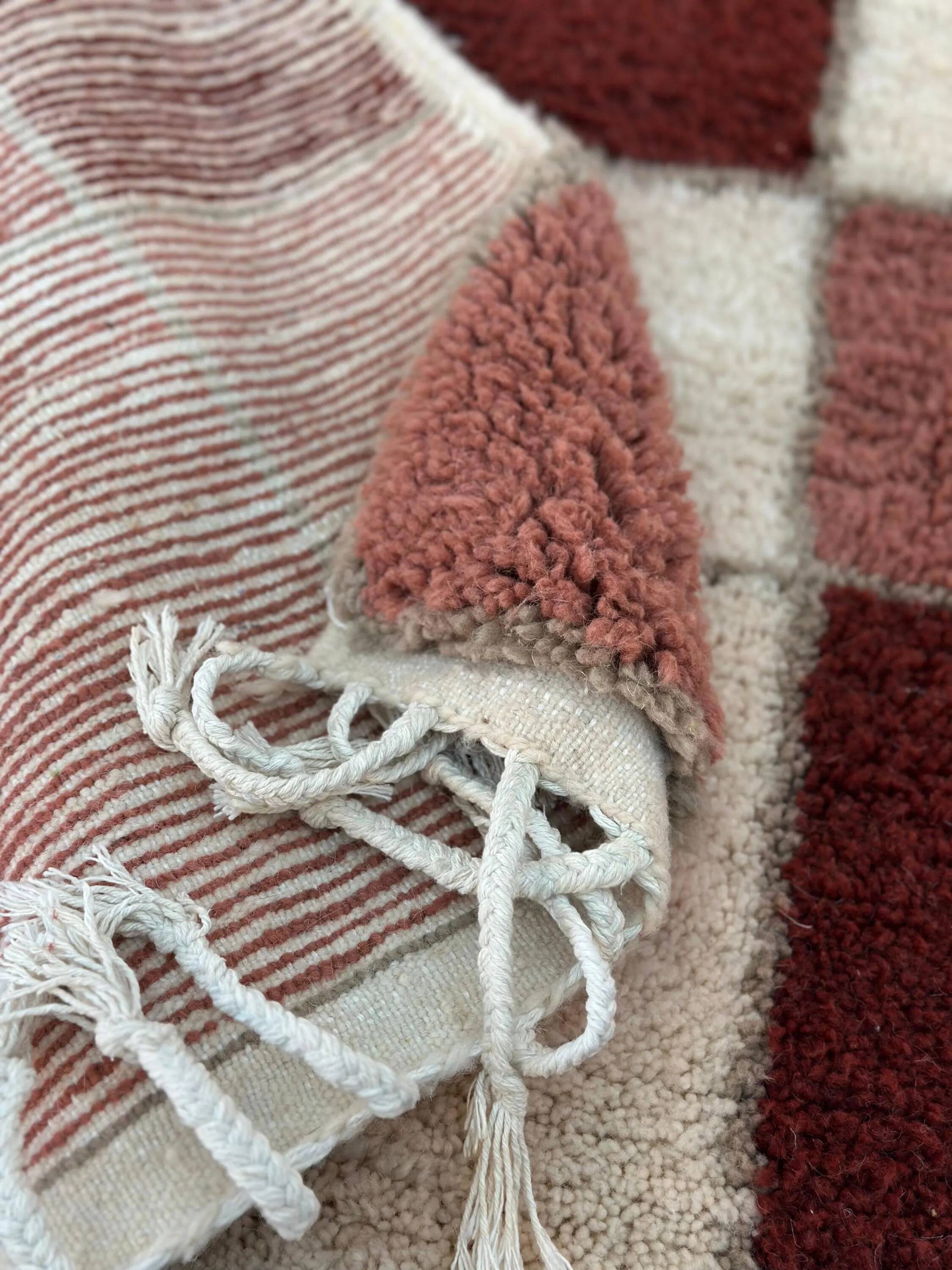 Traditional handmade Moroccan rug 3 x 2 m