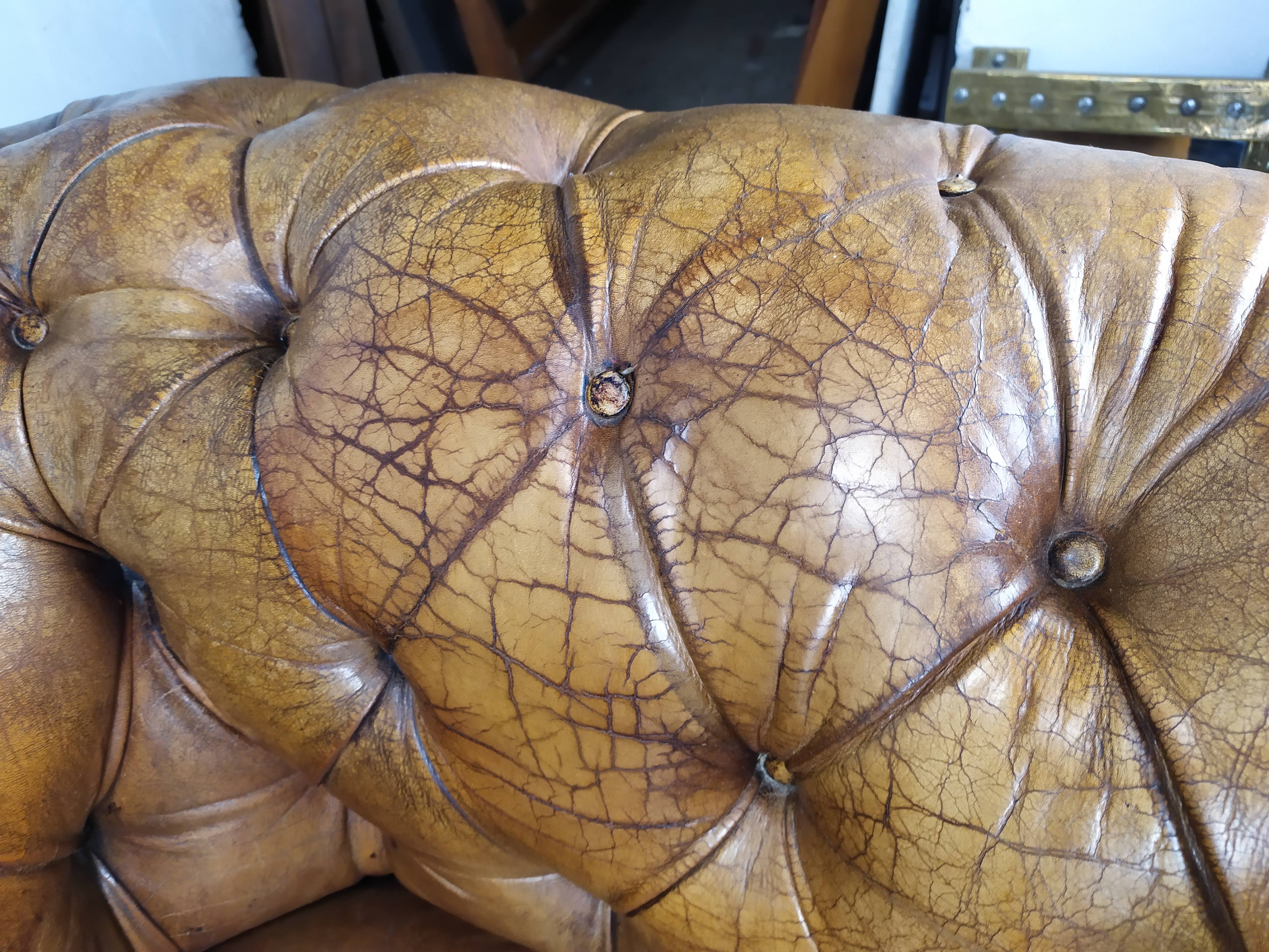 Chesterfield leather sofa