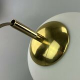 60s 70s lamp ceiling lamp ball lamp opal brass glass space age design