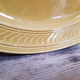 Serving dish in mustard gien earthenware