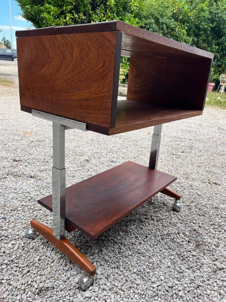 Vintage wood and metal console