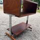 Vintage wood and metal console