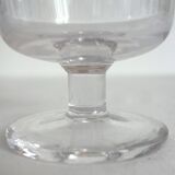 Lot de 8 verres à eau en cristal taillé vintage.