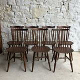Set of 7 Baumann Tacoma bistro chairs