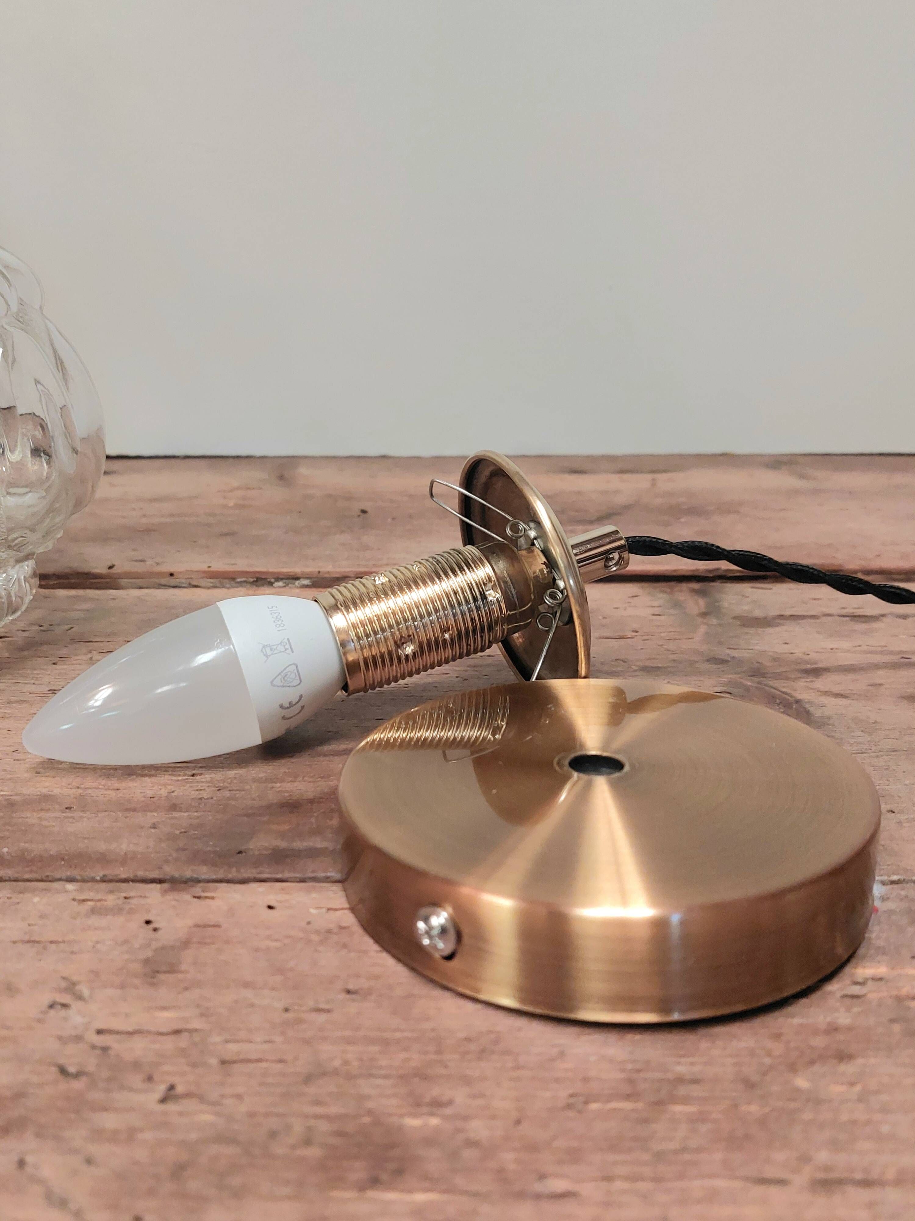 Vintage transparent bubble glass suspension globe