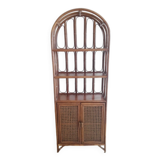 Rattan bookcase