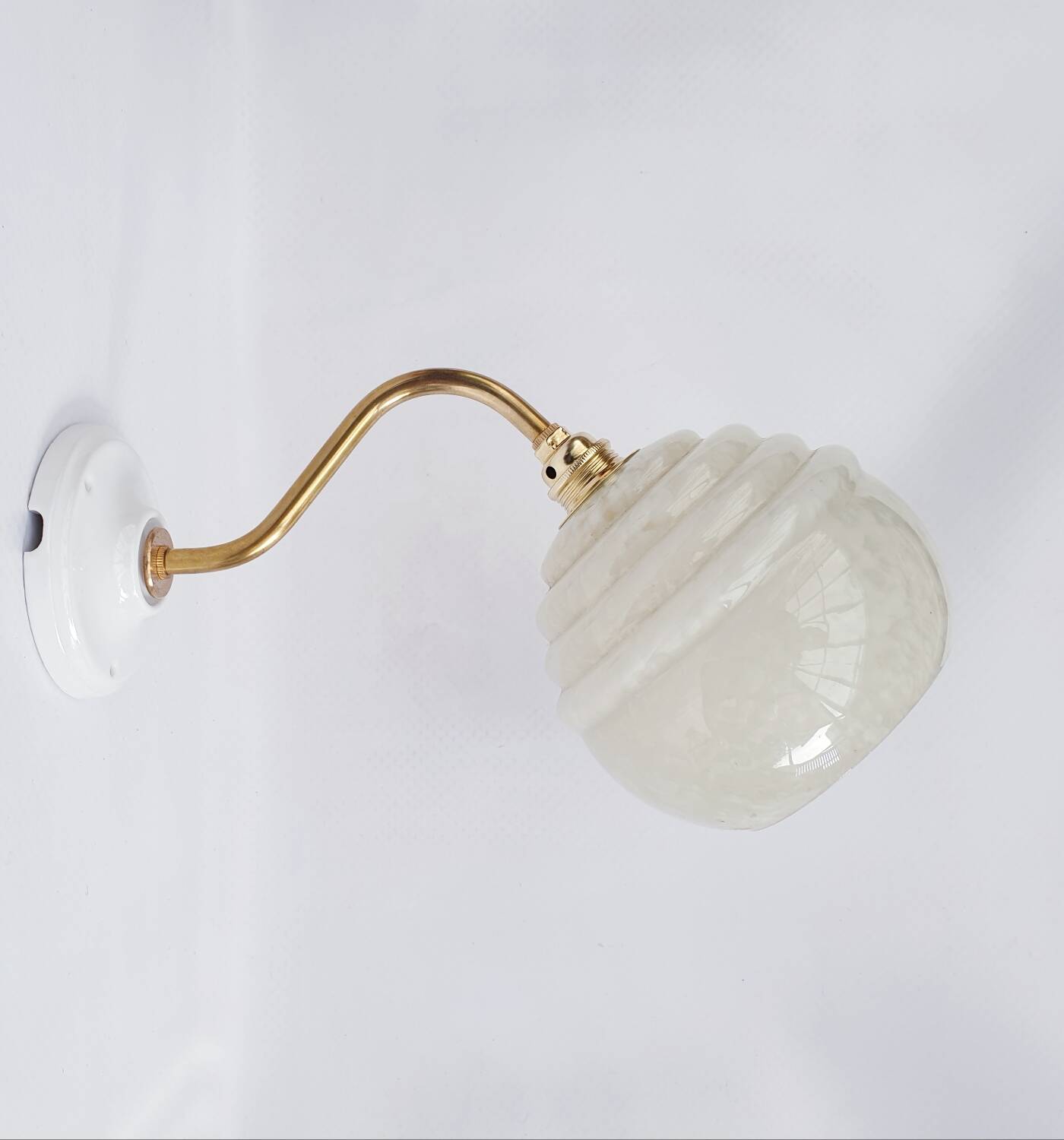 Speckled Clichy glass wall light