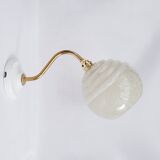 Speckled Clichy glass wall light