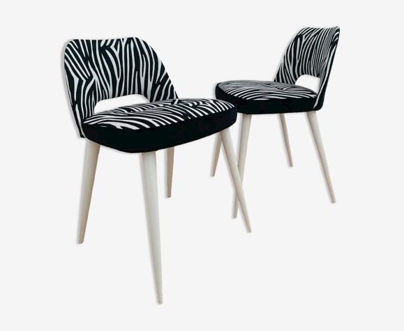 Duo de chaises cocktail restaurées