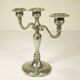 Chandelier en métal argenté 20 cm