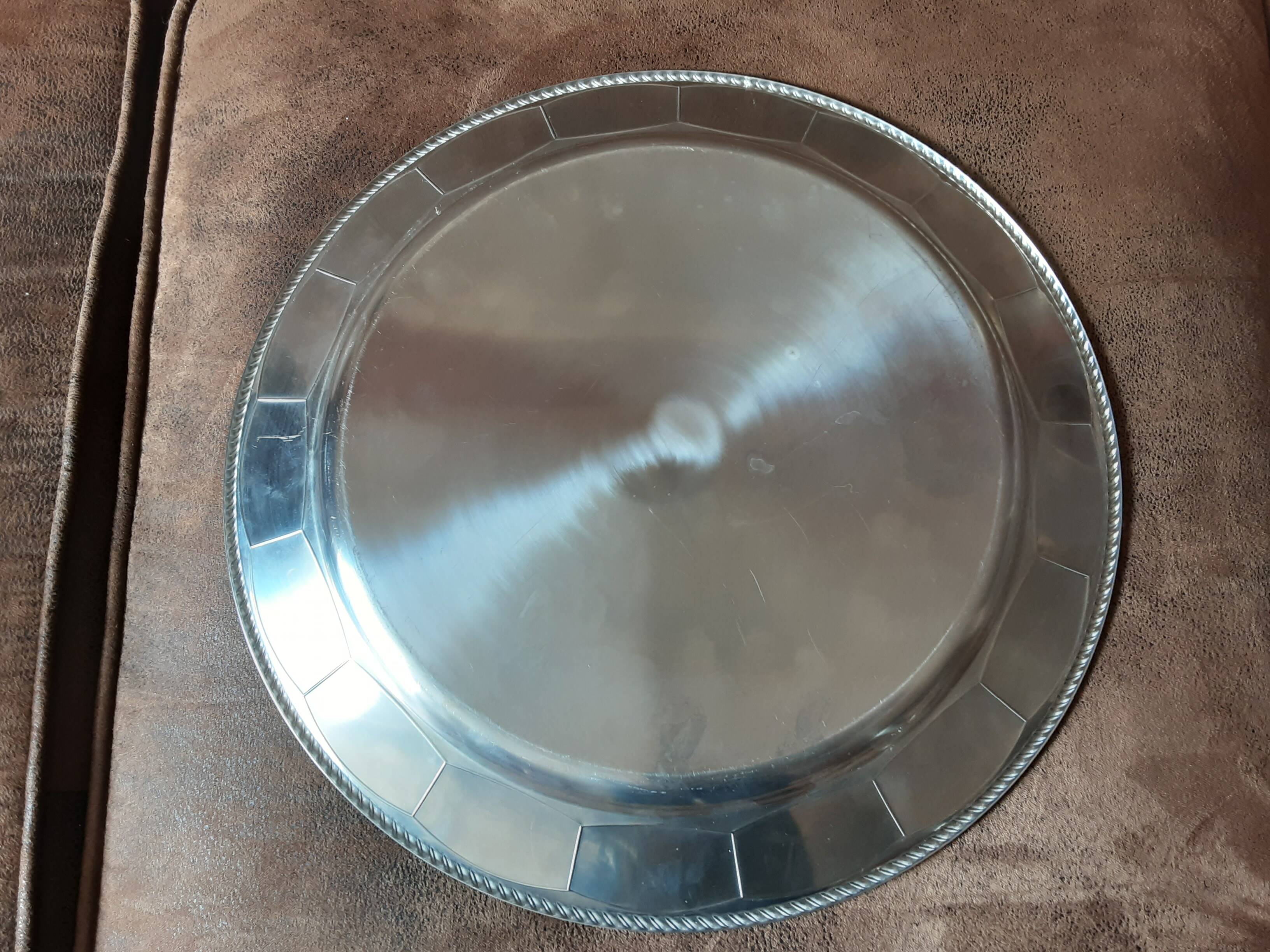 Plateau  rond inox