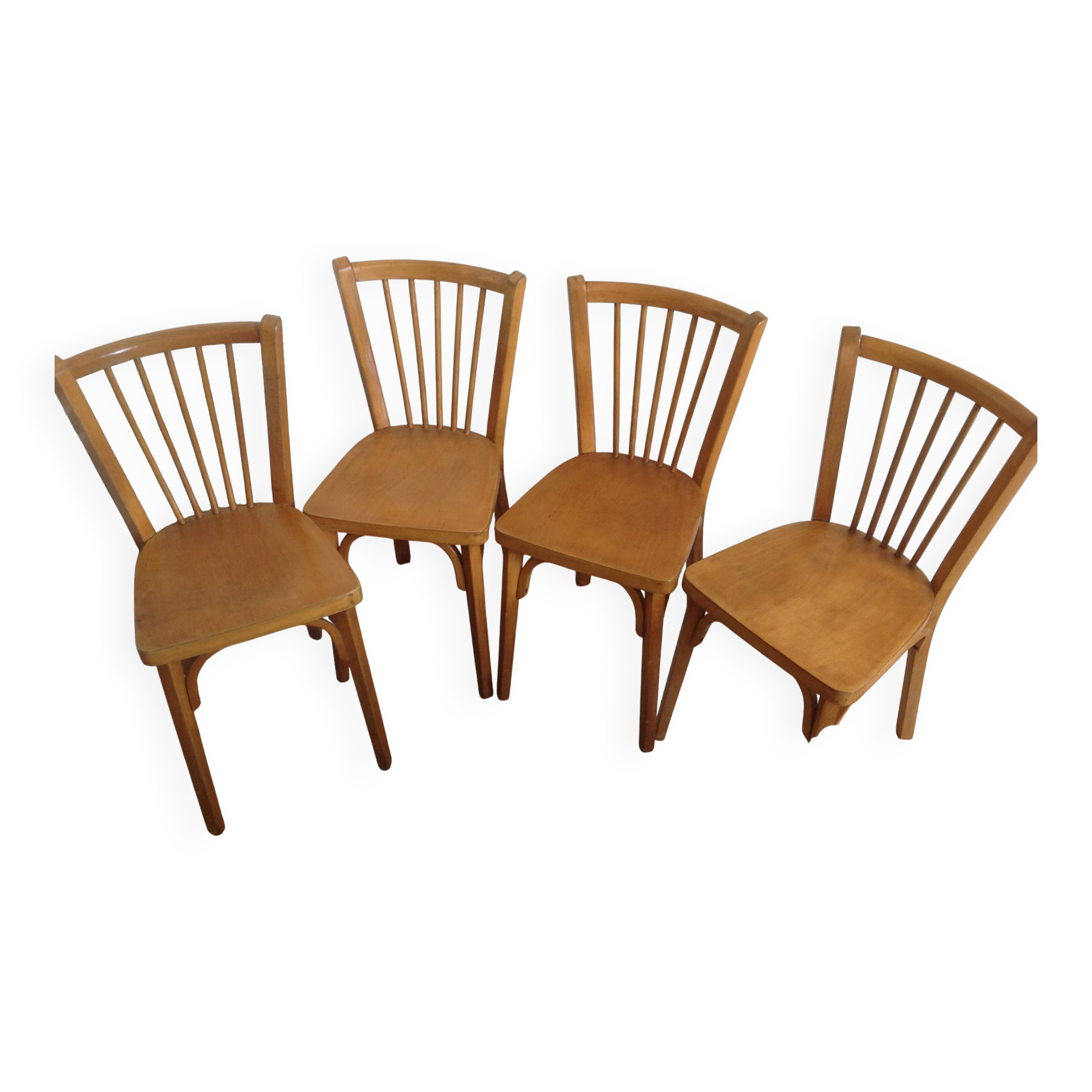 4 vintage Baumann chairs