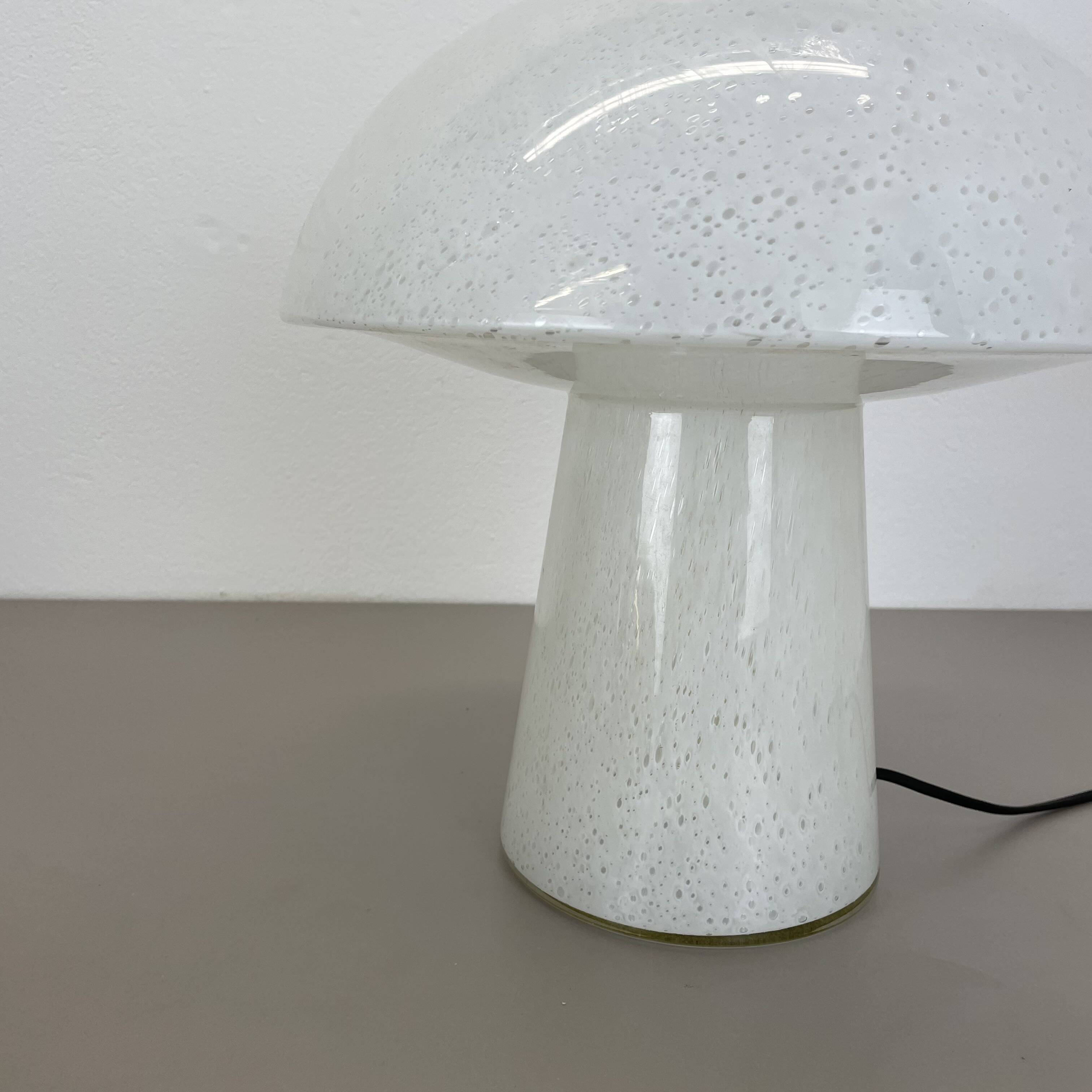 Large 36cm ufo glass table light made by glashütte limburg, germany, 1970s