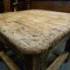 Table basse en bois massif 20ème