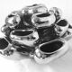 Vintage Vase • Alien • Chrome Ceramic • Post Space Age • 1980
