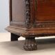 18th-century walnut chest with mouldings