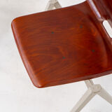 Ensemble de 6 chaises de salle à manger industrielles "S22" par Pagholz