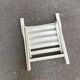 Chaise de jardin pliable blanche en bois massif