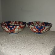 Paire de bols coupes porcelaine Imari