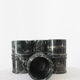 Set of 4 black marble glasses