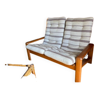 Scandinavian bench and armchair