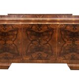 Walnut buffet, Art Deco chest of drawers.