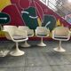 Série 4 chaises tulipes