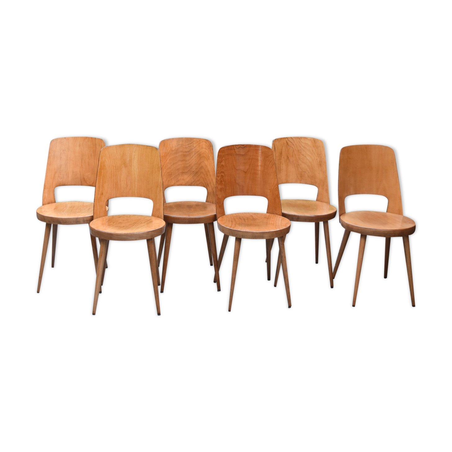 Set of 6 chairs mondor of baumann 1964