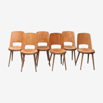 Set of 6 chairs mondor of baumann 1964