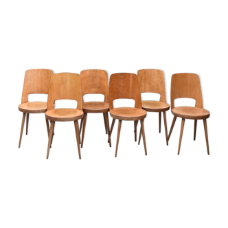 Set of 6 chairs mondor of baumann 1964
