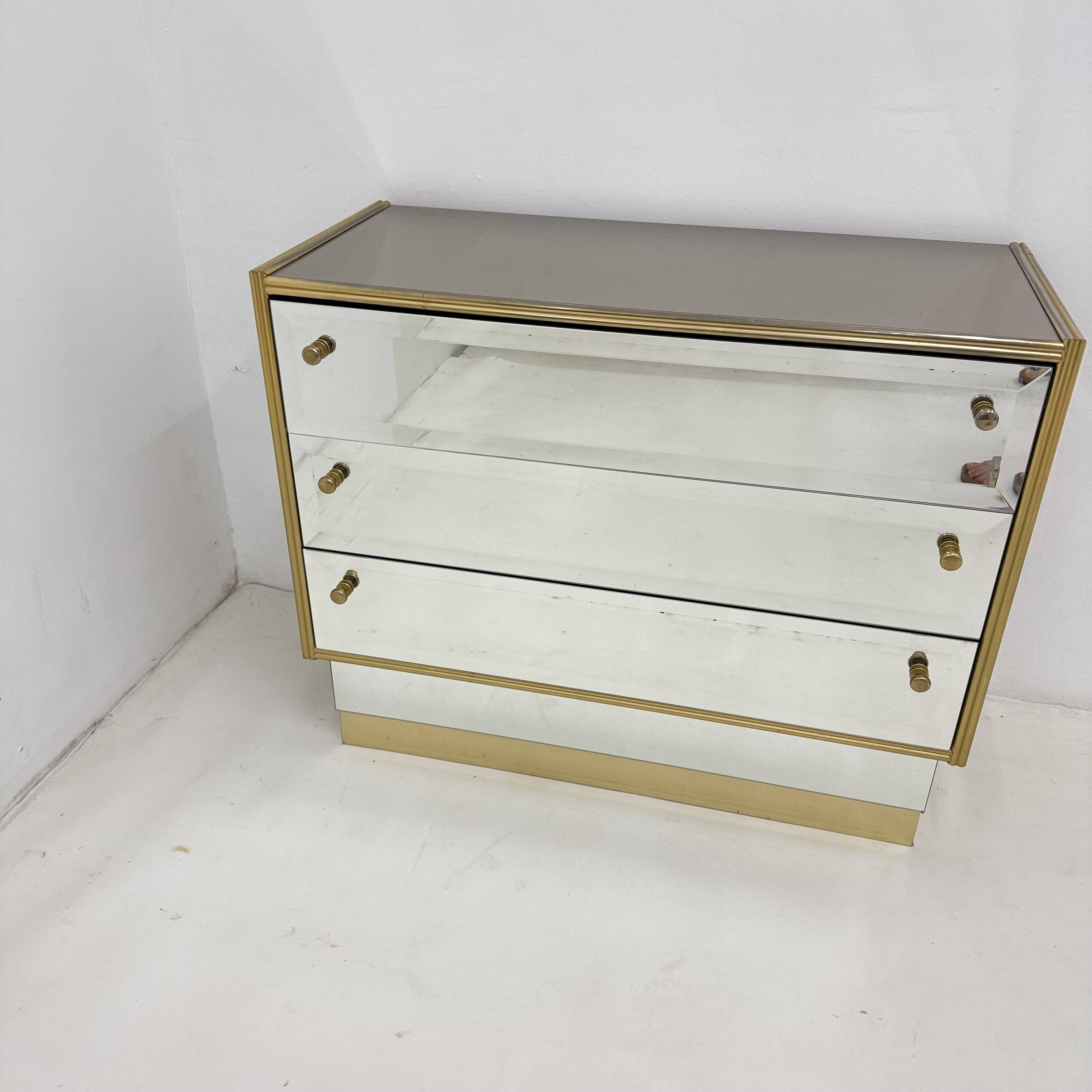 Commode à miroir Schöninger du milieu du siècle, années 1970