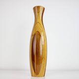 1970s Wooden Vase, Czechoslovakia