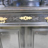 Blackened wooden buffet
