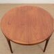 Table de repas ronde en teck, 4/10 pers.