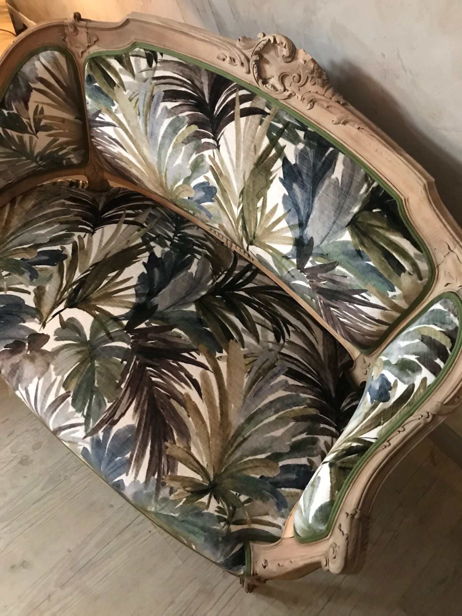 Small Louis XV sofa completely redone