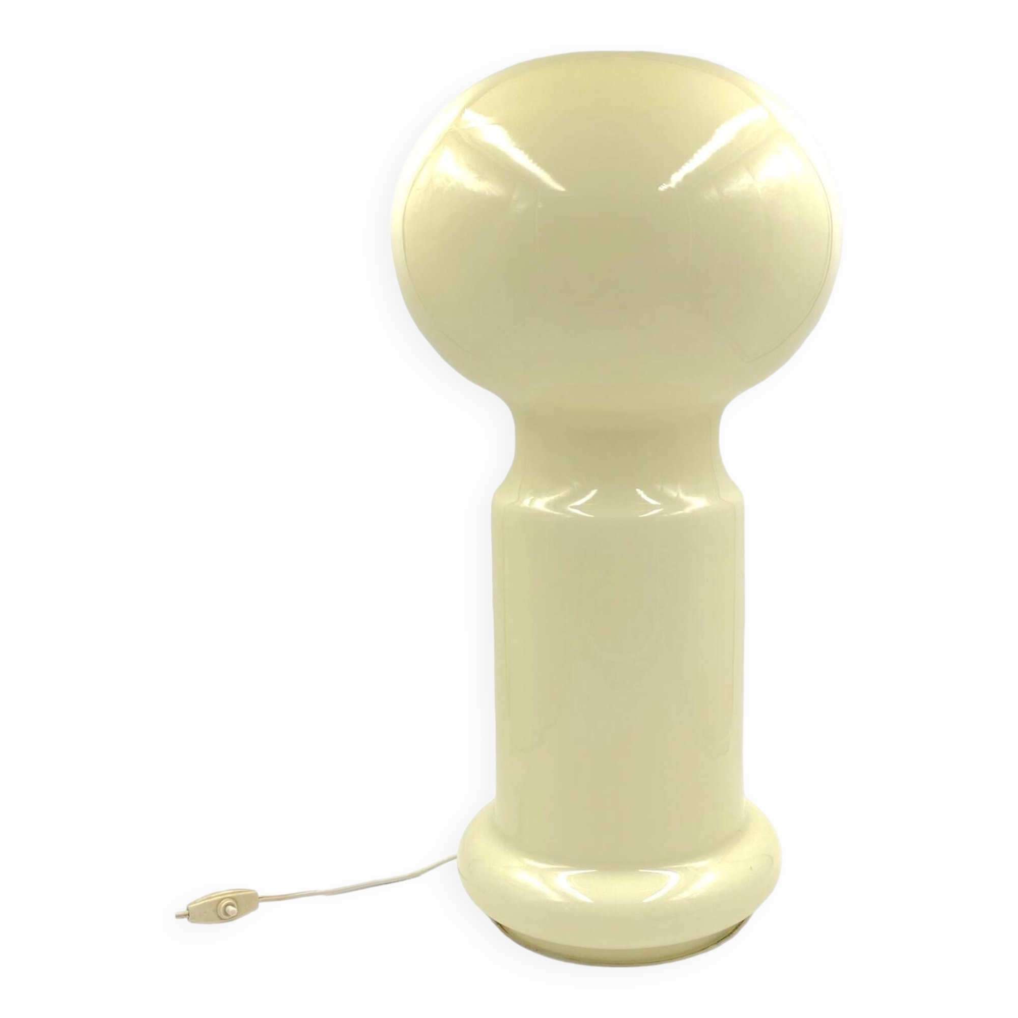 Space Age rare monumental Murano glass table lamp, Vistosi, 1960s