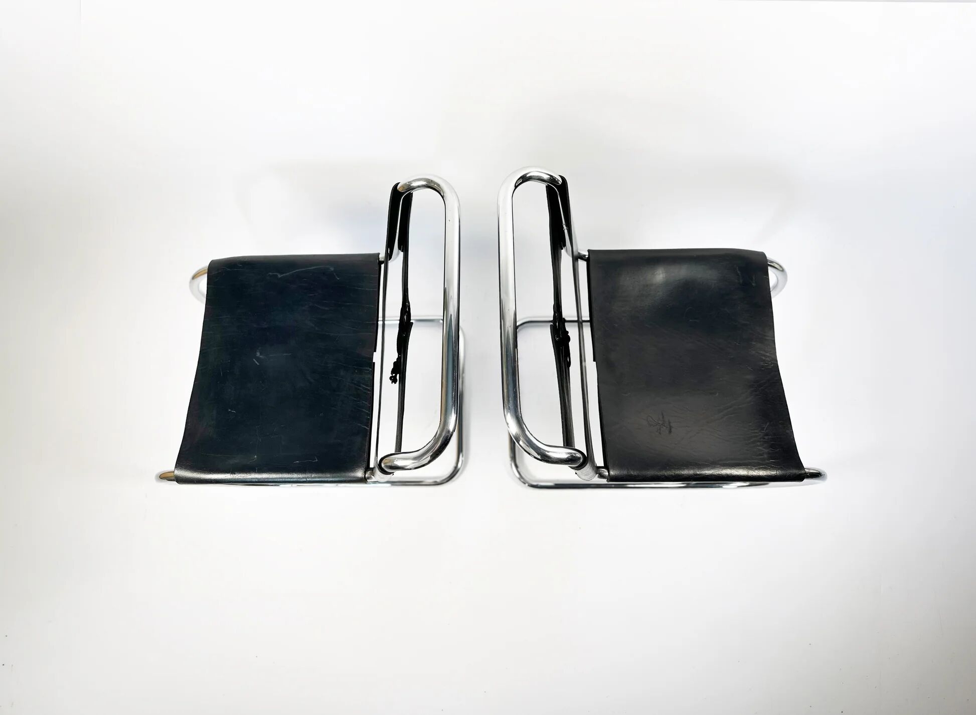 Pair of MR10 lounge chairs — Ludwig Mies van der Rohe, attributed to Knoll, circa 1970