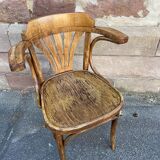 Office armchair curved wood