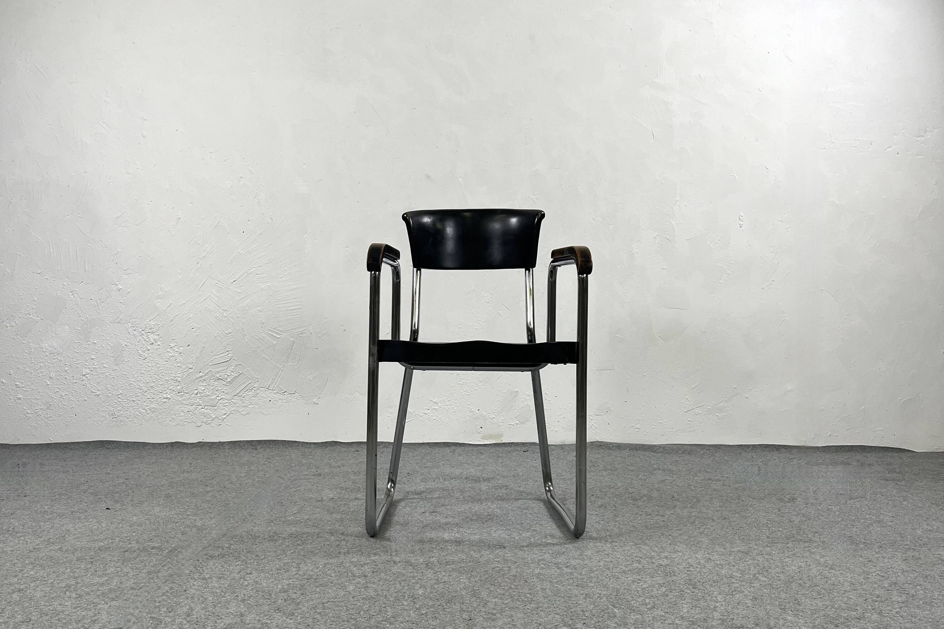 B261 armchair by Emile Guillot for Thonet - 1930s