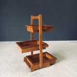 Mid-Century Oak Magazine Holder, Belgium, 1950s